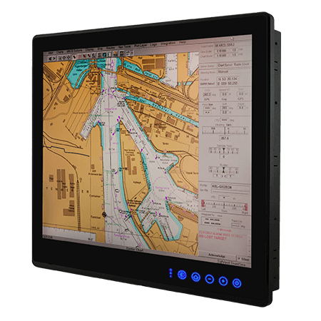 R19IH3S­MRA1FP / 19" Intel® Core™ i5­5350U Flat PCAP ECDIS Marine Panel PC